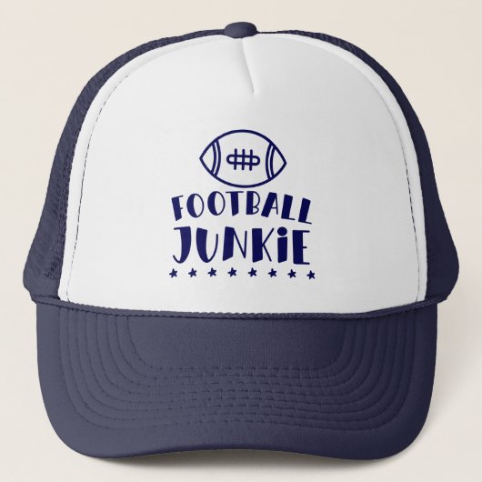 Football Junkie Trucker Hat Trucker Pet (Voorkant)