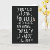 Football Kaarten voor meisjes Herfst herfst Kinder (Gele Bloem)