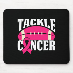 Football Kanker Borst Awareness Tackle Pink Ribbo Muismat