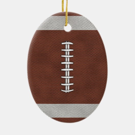 Football Keramisch Ornament (Achterkant)