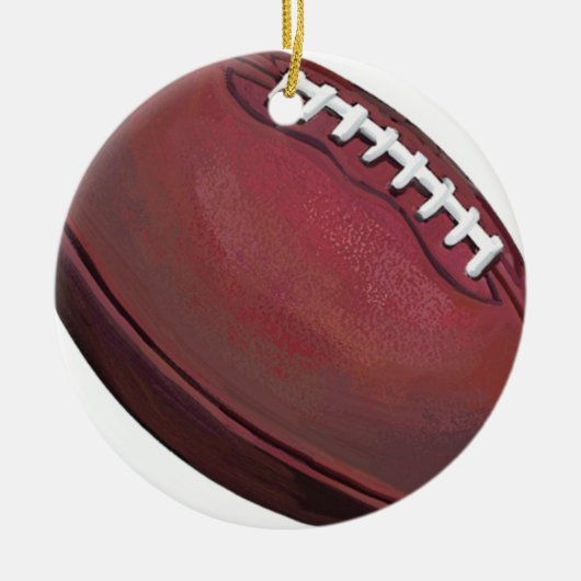 Football Keramisch Ornament (Voorkant)
