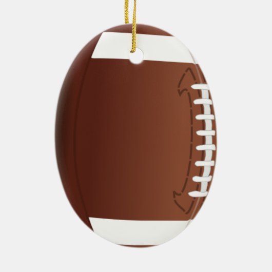 Football Keramisch Ornament (Achterkant)