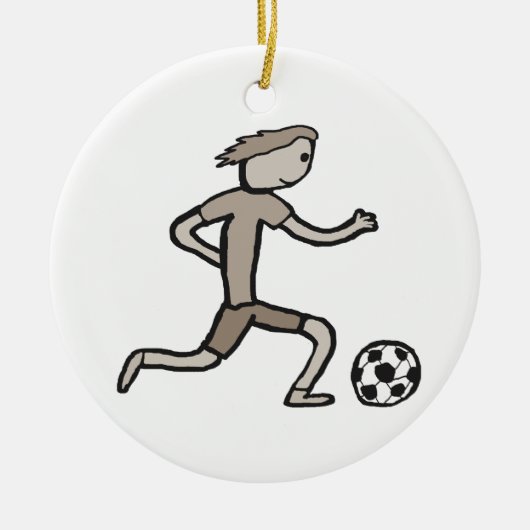 Football Keramisch Ornament (Voorkant)
