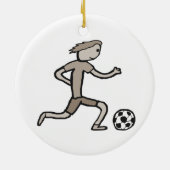 Football Keramisch Ornament (Achterkant)