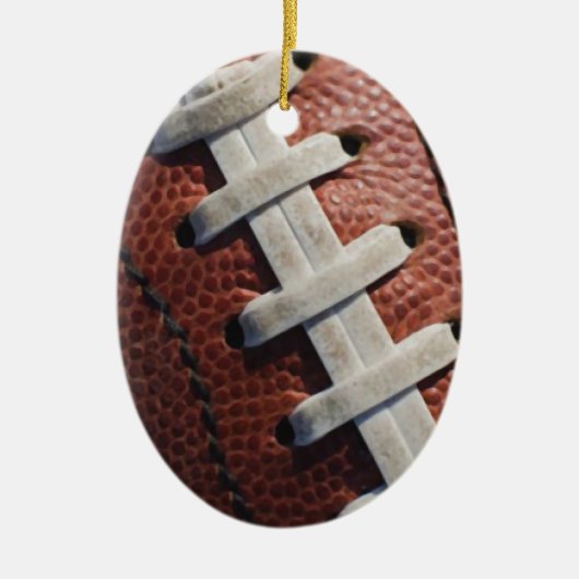 Football Keramisch Ornament (Voorkant)