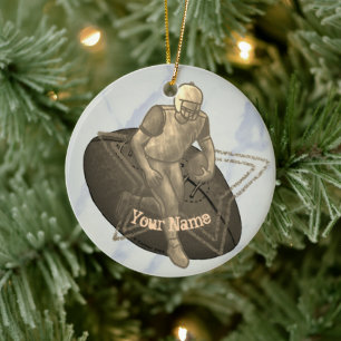 Football Keramisch Ornament