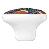 Football Keramische Knop (Zijkant)