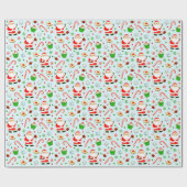 Football kerst cadeaupapier (Vlak)