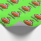 Football kerst cadeaupapier (Hoek)