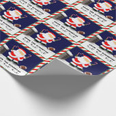 Football kerst cadeaupapier (Hoek)