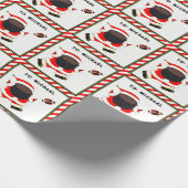 Football kerst cadeaupapier (Hoek)