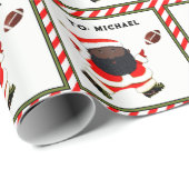 Football kerst cadeaupapier (Rol Hoek)