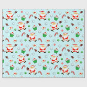 football kerst cadeaupapier (Vlak)