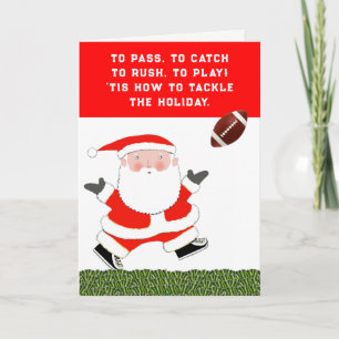 Football kerst feestdagen kaart