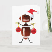 Football kerst feestdagen kaart (Voorkant)