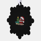 Football kerst ornament kaart (Links)