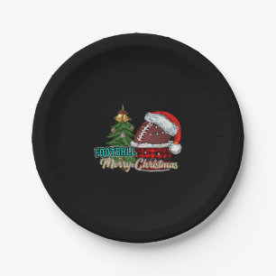 Football kerst papieren bordje