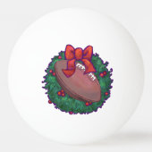 Football kerst pingpongbal (Voorkant)