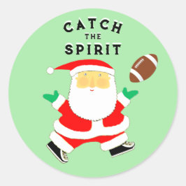 Football kerst ronde sticker