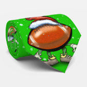 Football kerst stropdas (Opgerold)