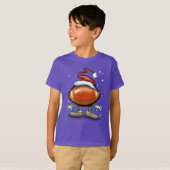 Football kerst t-shirt (Voorkant volledig)