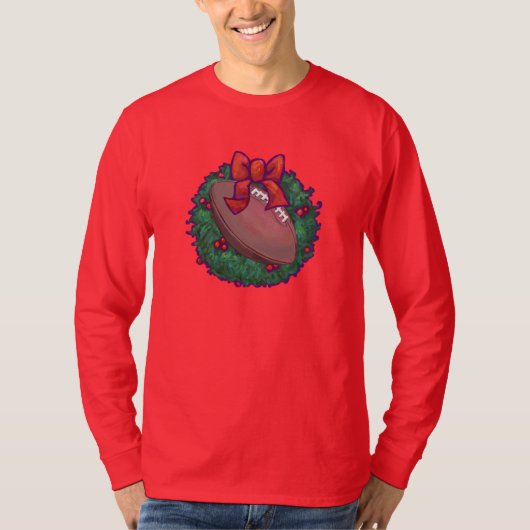 Football kerst t-shirt (Voorkant)