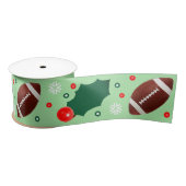 Football Kerst Vakantie Gift Satijnen Lint (Spoel)