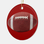 Football kerstboomversiering keramisch ornament (Links)