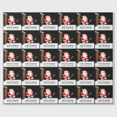 Football kerstcadeaupapier cadeaupapier (Vlak)