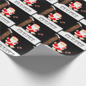 Football kerstcadeaupapier cadeaupapier (Hoek)
