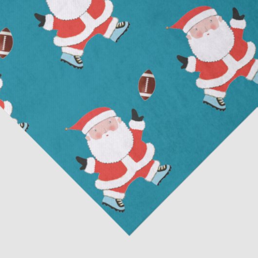 Football kerstcadeaupapier tissuepapier (Detail)