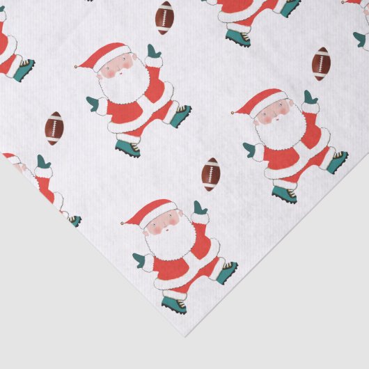 Football kerstcadeaupapier tissuepapier (Detail)