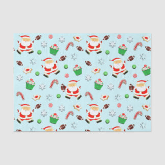 Football kerstcadeaupapier tissuepapier