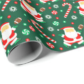 Football kerstfeestdag cadeau cadeaupapier (Rol Hoek)