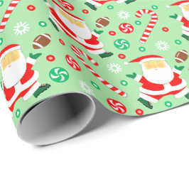 Football kerstfeestdag cadeau cadeaupapier