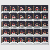 Football kerstfeestdag cadeau cadeaupapier (Vlak)