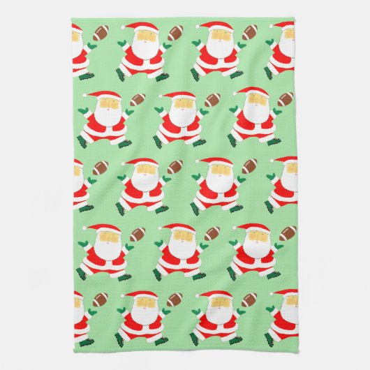 Football kerstfeestdag cadeau theedoek (Verticaal)