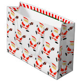 Football kerstfeestdag groot cadeauzakje (Voorkant Gekanteld)