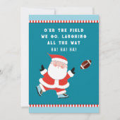 Football kerstfeestkaarten feestdagenkaart (Voorkant)