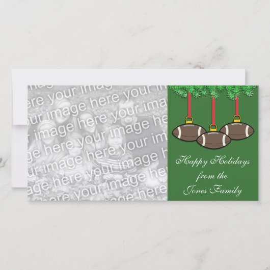 Football kerstkaart (Voorkant)