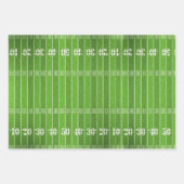 Football kerstkaarten inpakpapier vel (Voorkant 3)
