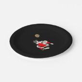 Football KerstkerstShirt Papieren Bordje (Gekanteld)