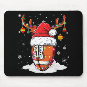 Football kerstlampjes met kerstlampje muismat