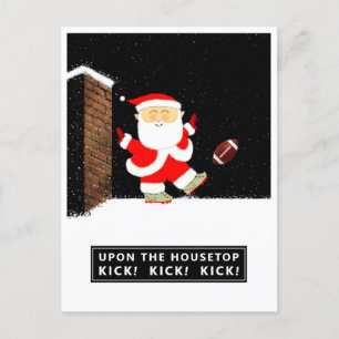 Football kerstvakantie briefkaart
