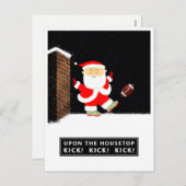 Football kerstvakantie briefkaart (Voorkant / Achterkant)