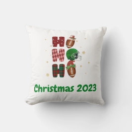 Football Kerstvakantie Ho Ho Ho Ho Kussen