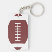 Football Keychain Sports Athletics Team Number (achterkant)