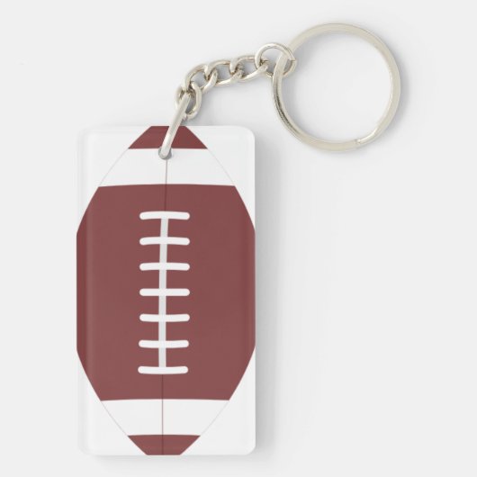 Football Keychain Sports Athletics Team Number (achterkant)