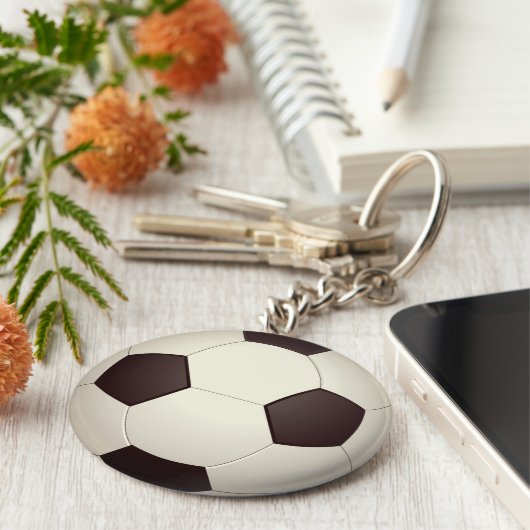 Football keyring sleutelhanger (Zijkant)