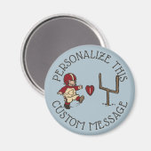 Football Kick Heart Magneet (Voorkant / Achterkant)